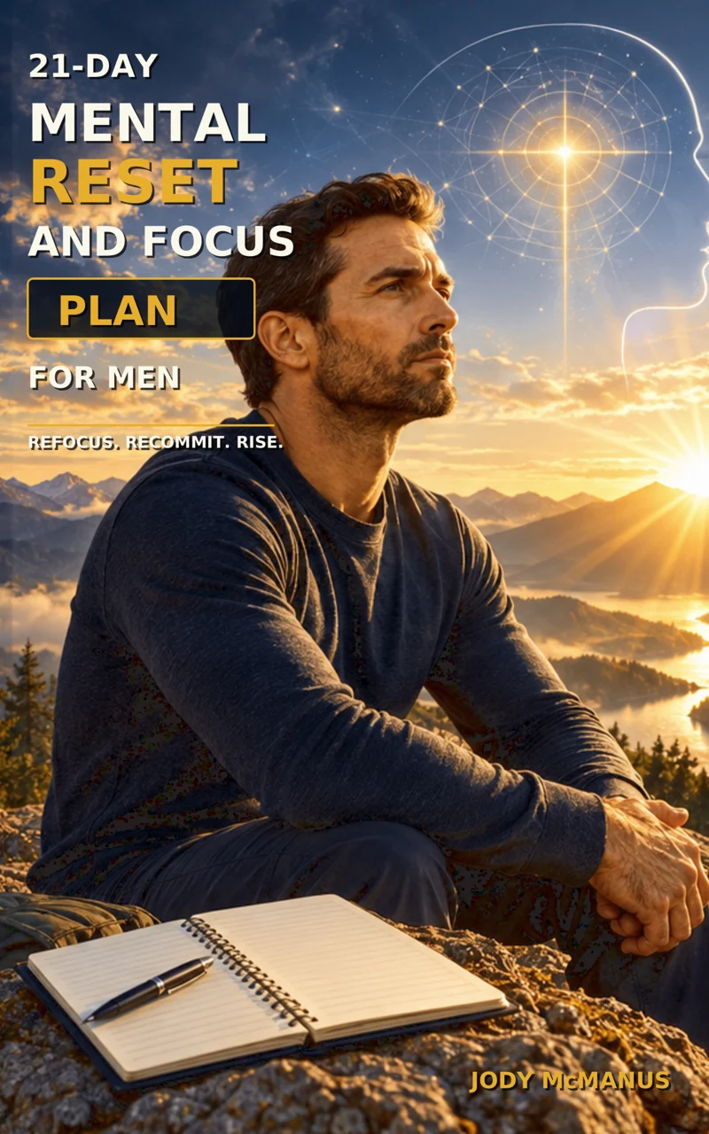 21-Day Mental Reset and Focus Plan for Men book cover by Jody McManus